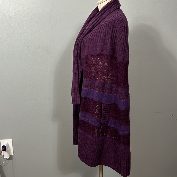 Moda International Purple Long Wool Cape size M / L - gently used - Picture 9 of 15